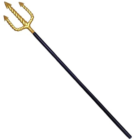 HAICN Aquaman Trident Kings Neptune Trident Halloween Trident Prop Trident Devil Pitchfork Staff Costume Accessory for Adults Carnival Party Favors