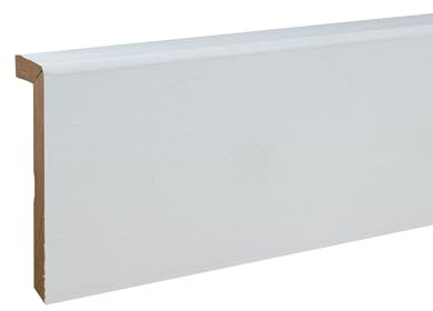 PROVISTON Surplinthe 22 x 100 x 2440 mm MDF Prépeinte Plinthe carré lot de 6