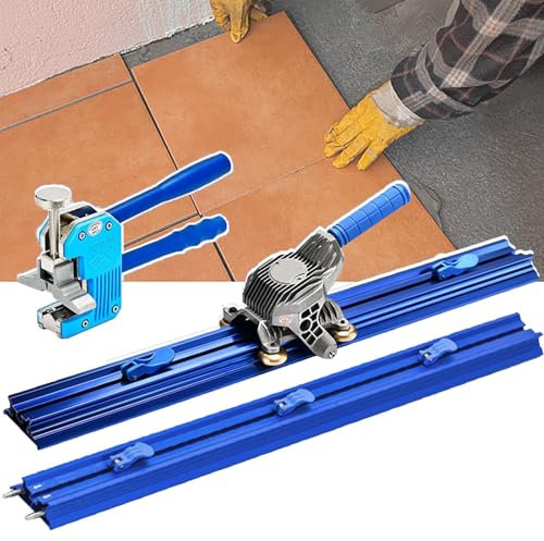 Dfdieratve Tagliapiastrelle Manuale da 87 Pollici, Tagliapiastrelle Professionale di Grandi Dimensioni, Utensile per Il Taglio di Piastrelle di Precisione, per Installatori Professionisti