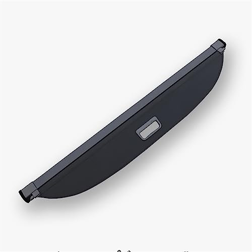 XEBRAD Kofferraum-Abdeckung, for Infiniti, for QX50 2018–2022, Sicherheitsschild, hinterer Gepäckvorhang, einziehbare Trennwand, Privatsphäre, Autozubehör Laderaumabdeckung(Black)