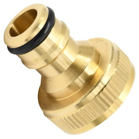 Heavy Duty Garden Hose Fitting, Durable Quick Connect Hose Pipe Adaptor for Taps, Spray Guns & Irrigation Systems (3/4 Female Hose Connector, One Size)