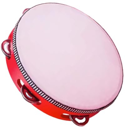 Tambourinen für Erwachsene, Tamburin, Handtrommelinstrument, Pädagogisches Percussion-Musikinstrument, 20,3 cm Tambourinen für Anfänger