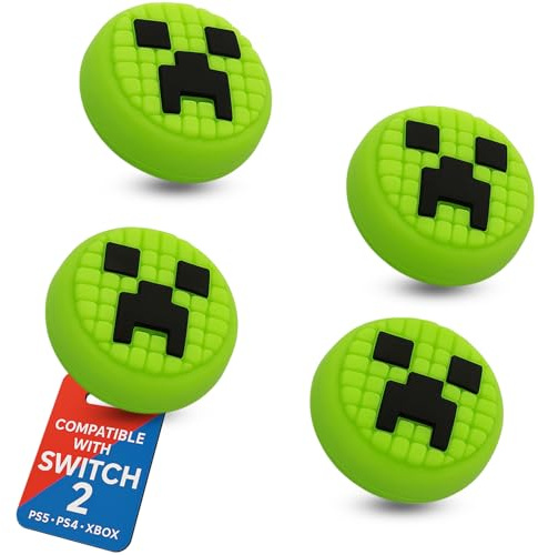 MatoSan® Tapas de Agarre para Palanca de Pulgar para Switch 2, Fundas de Silicona compatibles con Controladores Switch 2, empuñaduras ergonómicas Antideslizantes para el Pulgar (Version 2)