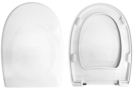 Copriwater Sedile Wc Loft Hidra Come Originale, In Plastica Termoindurente Avvolgente,Colore Bianco MADE IN ITALY CHIUSURA AMMORTIZZATA