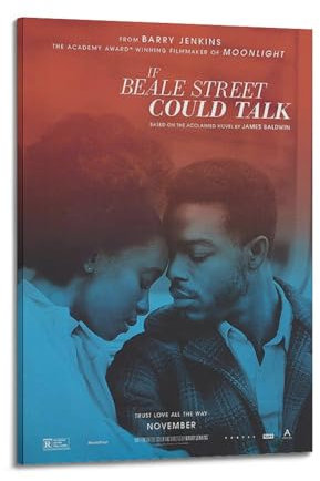 OSMNNIZ Poster de film If Beale Street Could Talk - Impression sur toile - Décoration murale moderne pour chambre à coucher - 40 x 60 cm