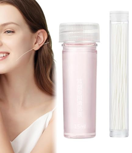 Öronhålsrengörare | Rengöringssats för 70 stycken Piercinghål | Lösning 15 ml Avlägsnande Tvätt Hemvård Bärbar Unisex