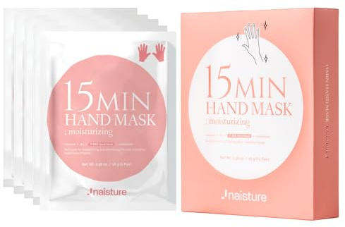 Naisture 15 Min Hand Glove Mask: A Moisturizing Treatment for Dry Hands & Cuticles (5 Ea)