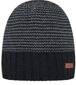 Barts Davido Beanie Wintermütze (DE/NL/SE/PL, Alphanumerisch, Einheitsgröße, Black)