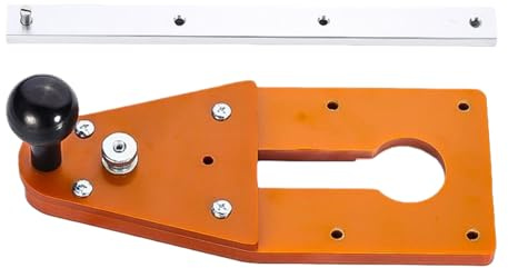 Fresa circolare per router, guida regolabile, con manico ergonomico a sfera, per falegnami, lavoro, interni, esterni, casa, officina