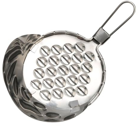 FIXOSHEE Racloir Liangpi Multifonction en Acier Inoxydable Argenté Outil Cuisine Compact et Solide pour Râper Liangpi Fromage et Bonbons Gélifiés Facile à Nettoyer
