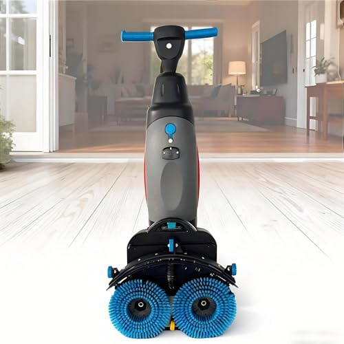 Cordless Tile Polisher And Floor Scrubber, Rechargeable Cleaner, Buffer And Machine, 360° Rotation, For Hard Floors, Wood, Vinyl, Marble And Granite(Gray)