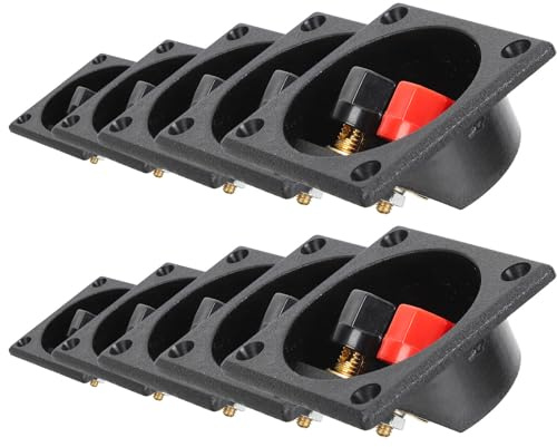 Cabilock Connettori per Cavi Altoparlanti 10 Pezzi Kit Terminali Subwoofer Auto Piastra Morsettiera per Casse Acustiche Fai da Te Installazione Veicolare