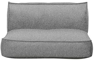 blomus 2-Sitzer Sofa -Stay- | Wetterfest, wasserabweisend & UV-beständig – Bouclé Loungesofa für Outdoor, Garten & Terrasse | Farbe Stone Bouclé | 65H x 117B x 110T cm