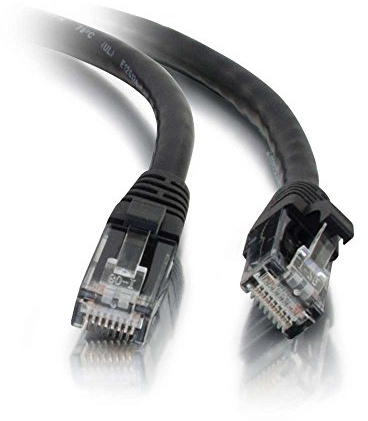 C2G 10M BLACK Cat5e Ethernet RJ45 High Speed Network Cable, LAN Lead Cat5e Unshielded PVC UTP Patch Cable