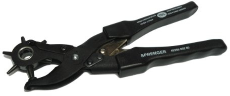 Herm Sprenger Leder-Lochzange, Schwarz, Klassisch