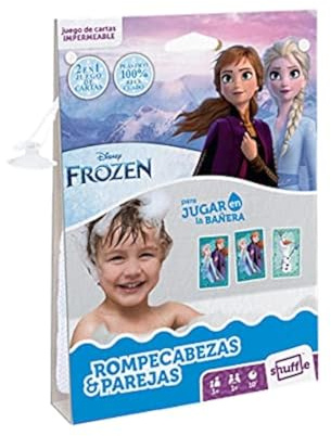 Shuffle Frozen Wasserfestes Kartenspiel für Kinder, wasserdicht, für Paare und Rätsel