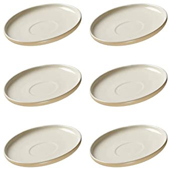 Ritzenhoff & Breker - Set di 6 piattini da caffè Jasper, ø 10,5 cm, colore: Porcellana