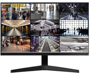 Real HD 22 Inch 1080P LED Slim Monitor with Built-in Speaker HDMI VGA Compatible CCTV DVR NVR