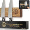 Deer & Oak - 40cm Magnetic Knife Holder for Wall - Walnut Wood with Double Row of Continuous Magnets - Space-Saving Kitchen Knife Rack