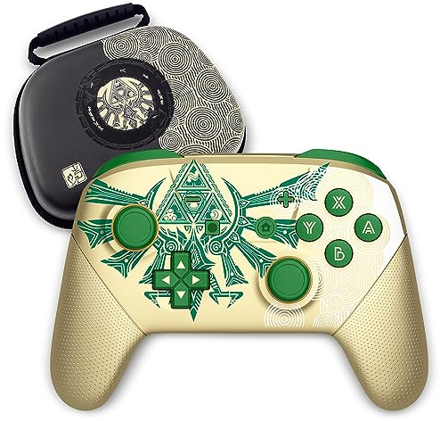 Switch Pro Controller, Wireless Switch Controllers with Carrying Storage Case, Upgraded Gamepad Switch Remote Replacement for Switch Controller Support NFC/Dual Vibration/Screenshot/Wake-up Function