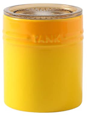 Sucrier, sucrier en céramique dégradé français avec couvercle, sucrier solide avec cuillère, pot à épices en porcelaine, rangement de décoration de cuisine, rouge, 400 ml/14 oz (couleur : rouge) ( Col
