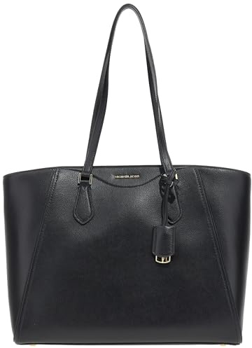 Michael Kors Taryn Large Multi-Functional Top-Zip Tote Bag, Gold-Tone Hardware/Black