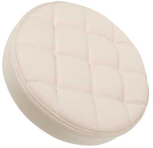 HAWILLOSCH Asiento Redondo De PU para Taburete De Bar con Espuma Y Madera Accesorio De Reemplazo para Taburetes De Cocina Y Restaurante Fácil De Limpiar Y Resistente