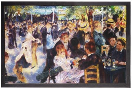 Fußmatte Auguste Renoir Ball der Mühle Impressionismus Ölgemälde – Maße: 60 x 40 cm