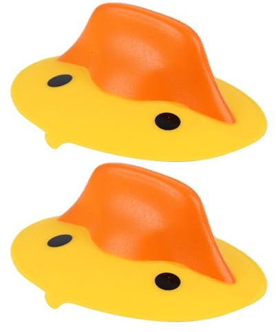 Süße Ente Topflappen aus Silikon Lustige süße Ofenhandschuhe für die Küche 2 Stück Ofenhandschuh Entenmuster Topfhandschuhe Greifer zum Backen und Topfhalten