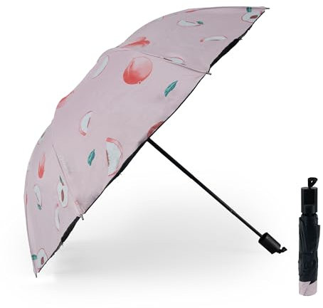 BESCH Paragua Plegable Antiviento Tela con Protección Rayos UV 99/UPF 50 - Paraguas de Bolsillo Multiusos para lluvia y Solar