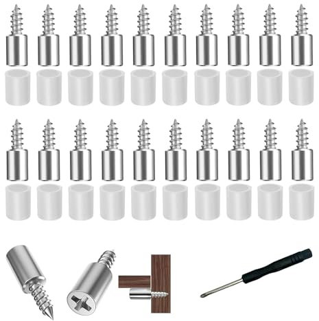 50 Pezzi Perni Supporti per Mensole, Pioli di Supporto per Mensole con Manicotto in Gomma, Supporti per Scaffali, Supporto Pioli Staffa per Mensola, reggimensole per mobili, portamensole