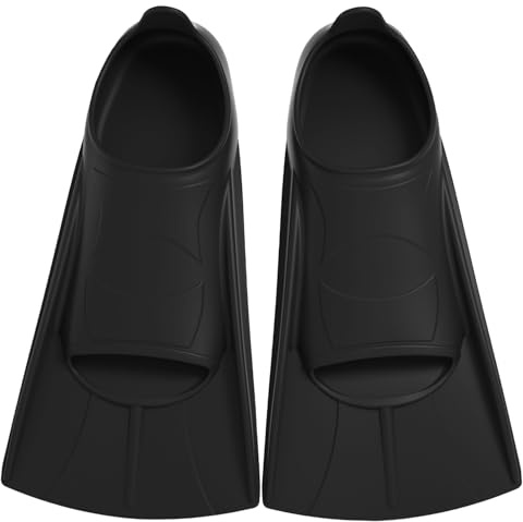 Pinne da nuoto per bambini, pinne corte per bambini, 100% silicone, pinne corte per nuoto, allenamento in acque libere, snorkeling, immersioni per ragazzi e ragazze, principianti, XS (30-32)