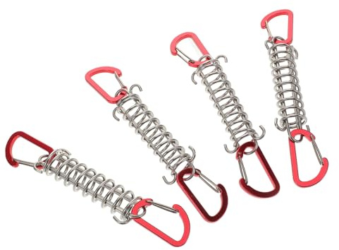 JUMPLAWN 4 Piezas Tensor para Resortes de Tensión y Conectores de Absorbentes de Choques Accesorios para Tiendas de Camping