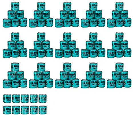 100 st duvringar 8 mm 2023 duvben band för anka de flesta vuxna fåglar fjäderfä grön grön Irak