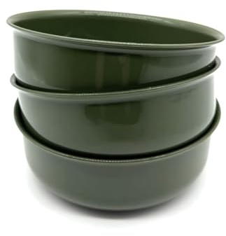 3 Stück Schüssel Schale Bowl 750 ml Müslischale Suppenteller Suppenschüssel Salatschüssel, Kunststoffschüssel, aus Kunststoff, Mehrweggeschirr, Farbe weiß