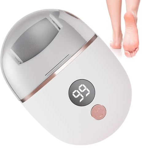 Rasoir Électrique de Callosités pour Pieds - Enleve-Callosités Électrique pour Pieds | Machine avec 3 Têtes et Batterie pour Peaux Mortes et Talons Fendillés