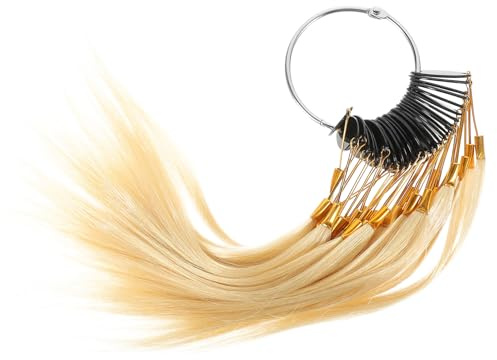 VILLFUL Échantillons de Coloration Capillaire Professionnels en Cheveux Réels 30pcs Léger pour Salon de Coiffure et Test Couleur Mèches de Cheveux