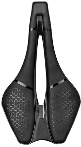 Carbon-Schienen-Fahrradsattel, 130 G, 245 X 139 Mm, For Straße Und MTB | Das stromlinienförmige Sattelprofil reduziert den Druck beim Langstreckenfahren
