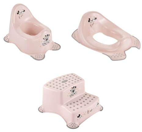 keeeper Minnie-Set Babytopf adam + Toilettensitz ewa + Zweistufiger Tritthocker igor, Babytopf ab ca. 18 Monate bis ca. 3 Jahren, Toilettensitz ab ca. 24 Monate bis ca. 4 Jahre, Nordic Pink