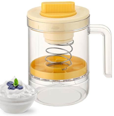 Setaccio Per Yogurt Con Molla,Filtro A Pressione Per Yogurt - Filtro per Formaggio da Cucina,Per Uso In Cucina Domestica, Per Latte, Cottura, Cibo Per Bambini, E Per Ristoranti