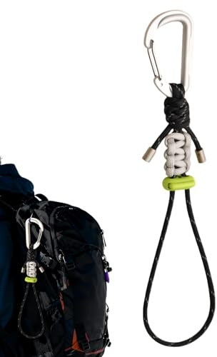 Schlüsselanhänger Paracord – Armband für Wasserflasche mit – Gurt mit Haken | für Männer und Frauen Wasserflasche Camping Rucksack Outdoor Sport Wandern Trekking