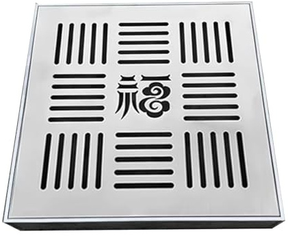 QHZYMX Canale di Scarico Copertura Fossa di Drenaggio Esterna 10 15 20 25 30 35 40 50 60 Cm, System Trincea in Acciaio Inossidabile con Telaio, Kit Canale 'Acqua Rimovibile(50x50x3cm/19.7x19.7x1.2in)