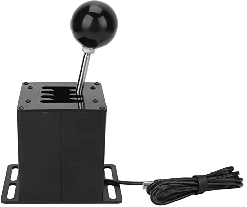 Generic USB Simulator Shifter Premium H Gear Shifter för Racingspel för PC, Aluminiumlegering + Rostfritt Stål, Plug and Play för