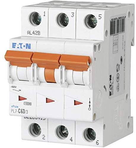 Eaton 236406 Leitungsschutzschalter, 63A, 3p, B-Char