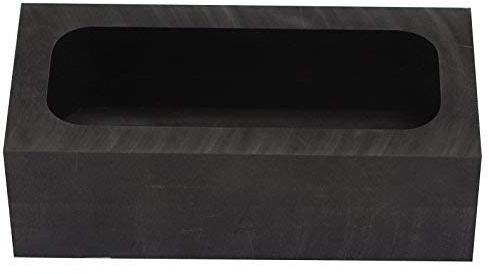 musykrafties Rechteck Schmuck Casting Graphit Barren-Form Schmelztiegel für Schmelzen Raffination Schrott Metall - #1436 125x60x40mm