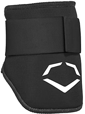 EvoShield Srz-1 Protector de Codo de bateador Bl YTH-Negro, Juvenil [8 Ancho x 5 Pulgadas de Alto], Junior Unisex Adulto