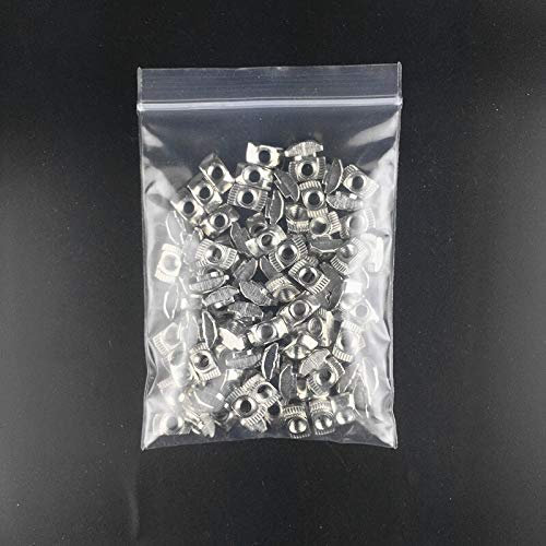 NO LOGO 100pcs M3 / M4 / M5 * 10 * 6 for 20/30 Series Slot Nutenstein Sliding T Hammer Tropfen in Nuss (Farbe : 30 Series, Größe : M6)