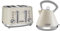 Morphy Richards Vector 4 Slice Toaster 248132 Cream Four Slice Toaster Cream Toaster + Pyramid Kettle 108132 Traditional Kettle Cream