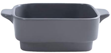 Cabilock 1 Pc Pirofila in Ceramica Teglia per Il Pane Teglia Quadrata Ciotola di Riso Teglia per Lasagne Udon Teglia da Forno Rettangolare Pirofila in Porcellana Mini Tavolo da Pranzo