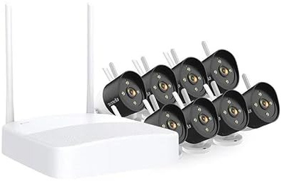 Tenda Kit de cámara de Seguridad WiFi para Exteriores con visión Nocturna a Color